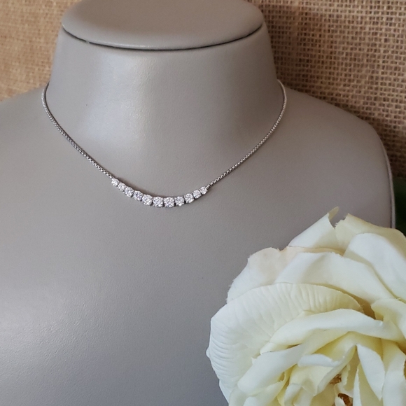 Nadri Jewelry - NWT Nadri Graduated CZ Diamond Necklace